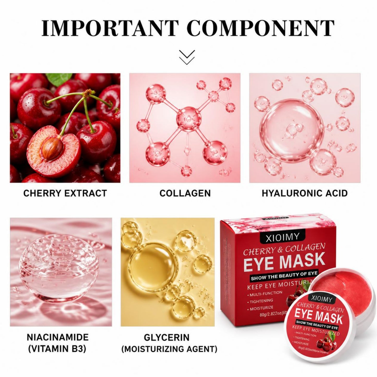 Glow&Co. Eye Mask (Cherry)