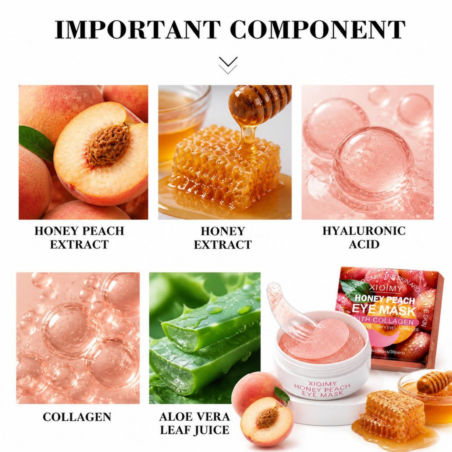 Glow&Co. Eye Mask (Honey&Peach)